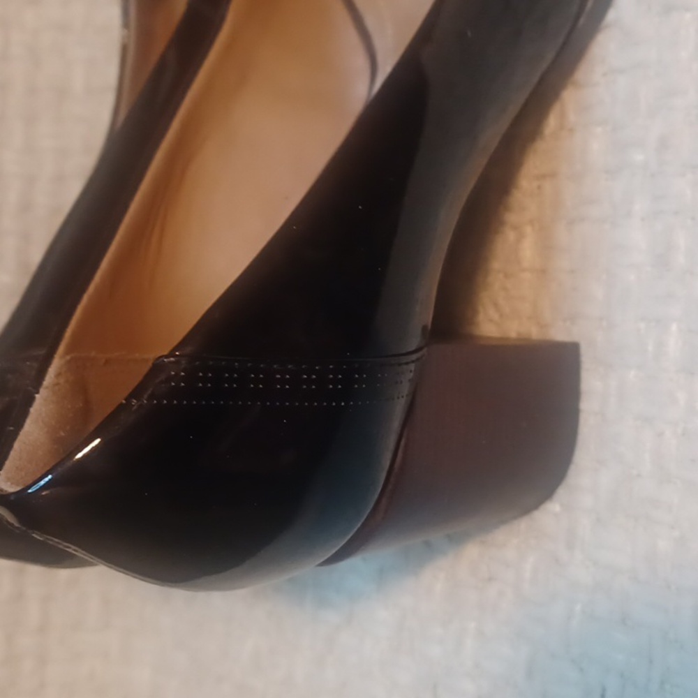 Clarks Black Patent Tarah Sofia  Leather Heels - Picture 4 of 9